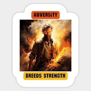 Adversity Breeds Strength Sticker